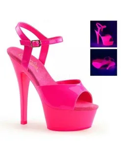 Pleaser USA Shoes Sandales Exotic Dancing Rose Fluorescent PLEASER