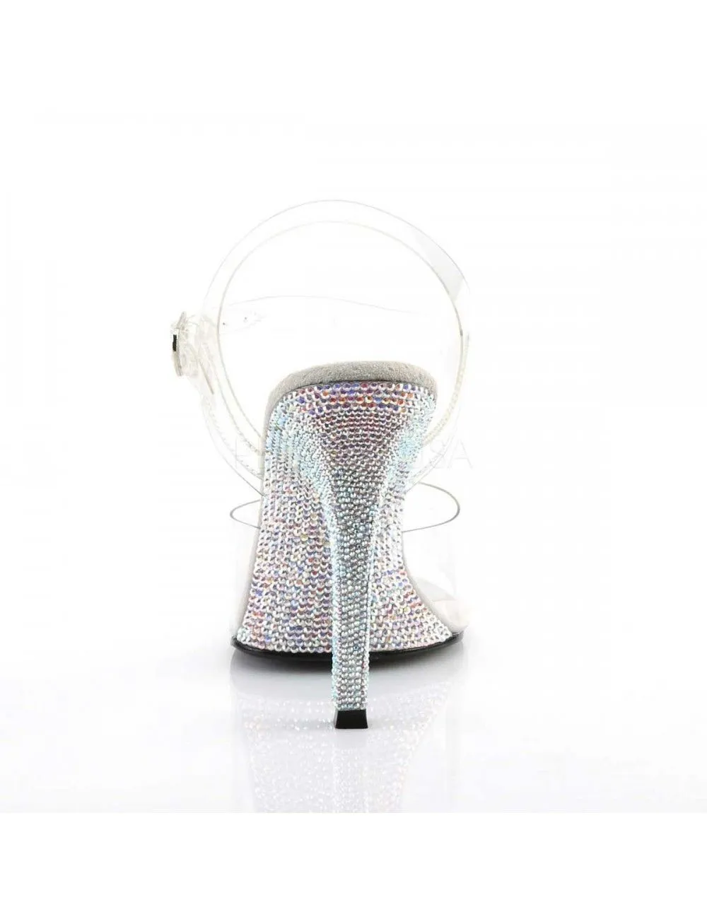 Pleaser USA Shoes Sandales Gala Transparente Strass Talon Haut Pleaser – Image 4
