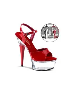 Pleaser USA Shoes Sandales Glamourissime Rouge PLEASER