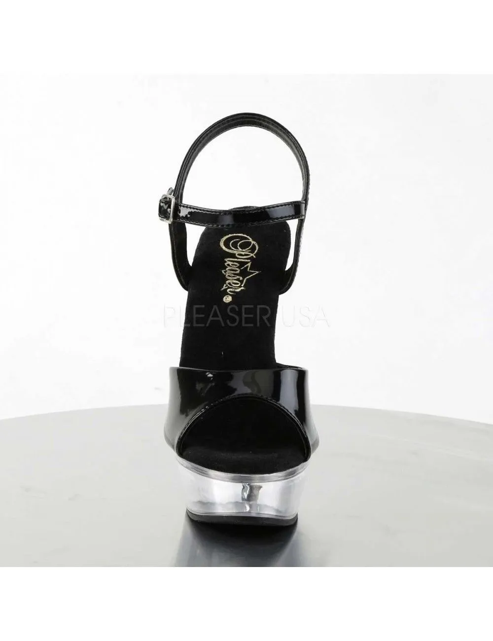 Pleaser USA Shoes Sandales Noir Vernis Allure 609 – Image 2