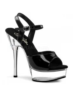 Pleaser USA Shoes Sandales Noir Vernis Allure 609