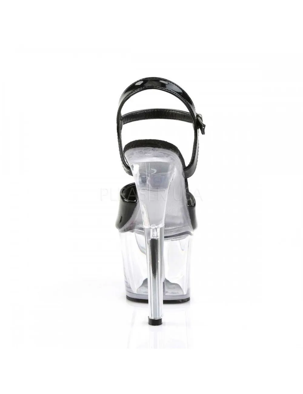 Pleaser USA Shoes Sandales Noires Plateforme Haut Talon Sky Pleaser – Image 4
