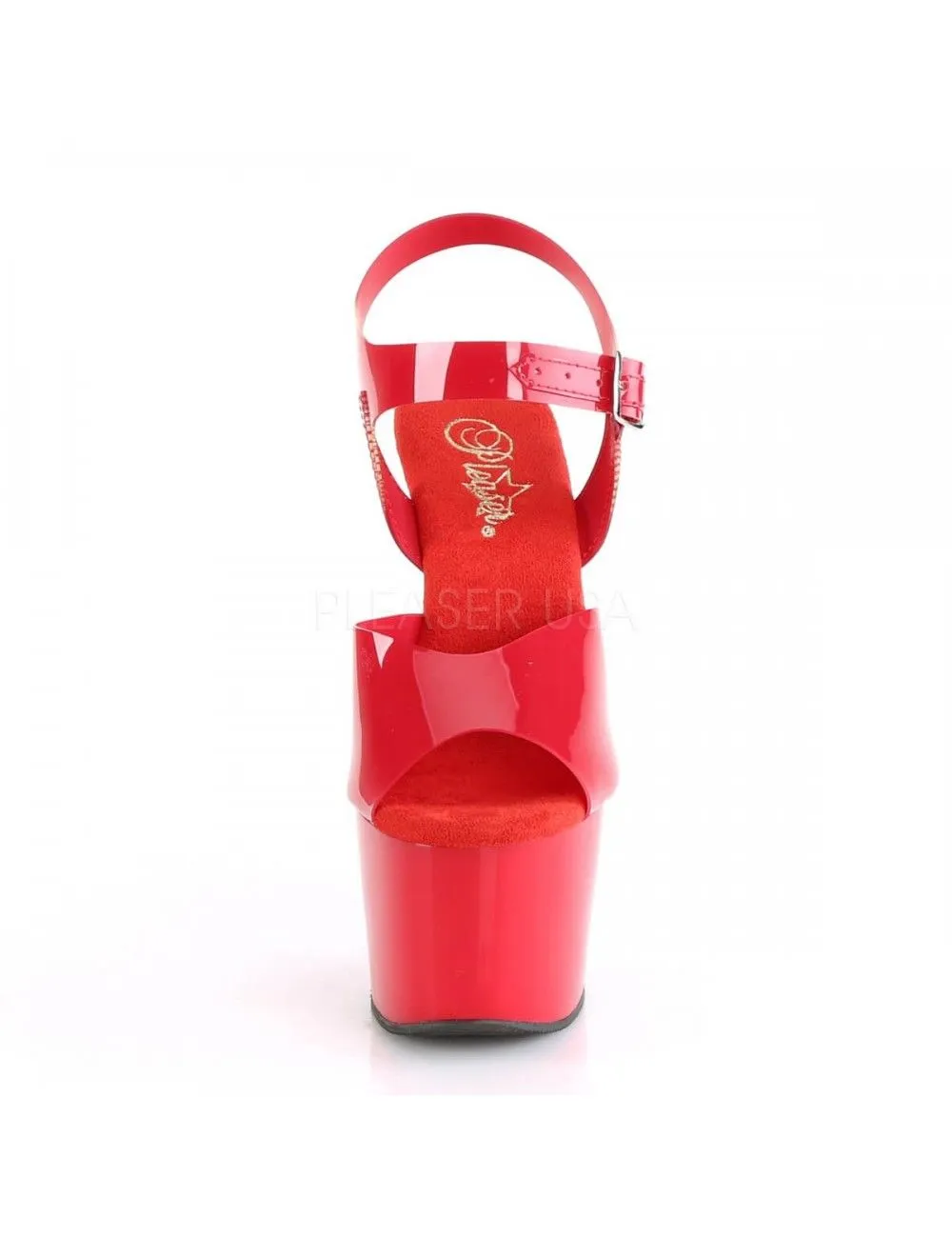 Pleaser USA Shoes Sandales Plateforme Adore 708N Rouge – Image 2