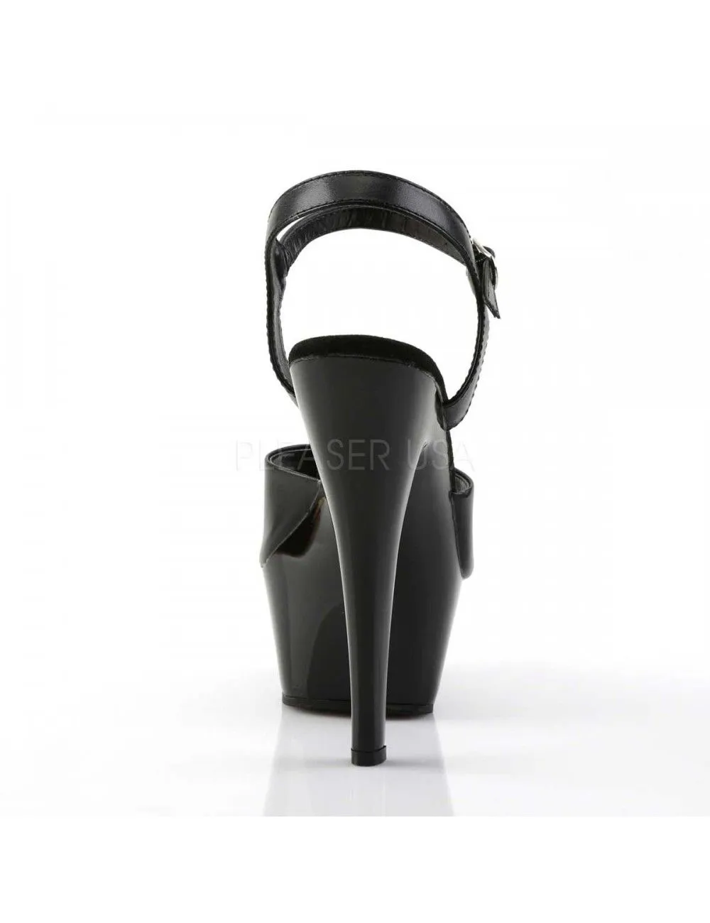 Pleaser USA Shoes Sandales Plateforme Cuir Noir PLEASER – Image 4