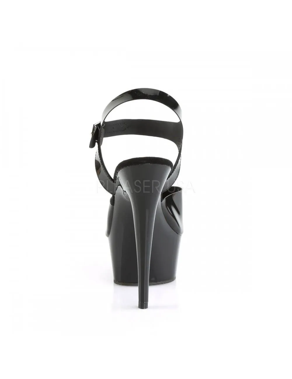 Pleaser USA Shoes Sandales Plateforme Delight Noir Brillant PLEASER – Image 4