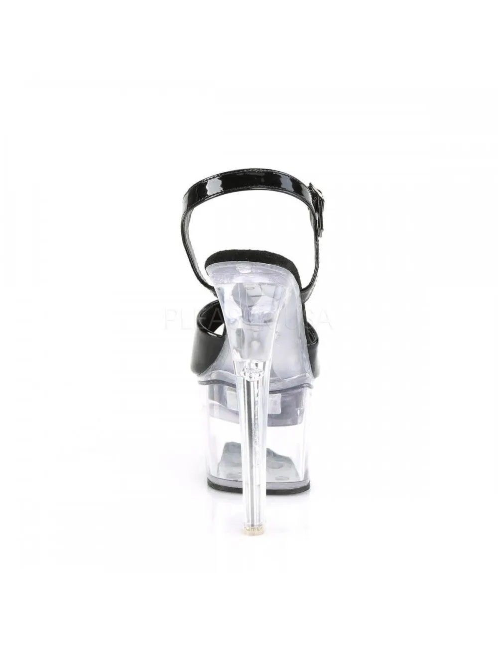 Pleaser USA Shoes Sandales Plateforme Flashdance Noir Brillant PLEASER – Image 4