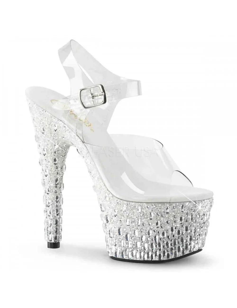 Pleaser USA Shoes Sandales Plateforme Ice Pole Dance Pleaser