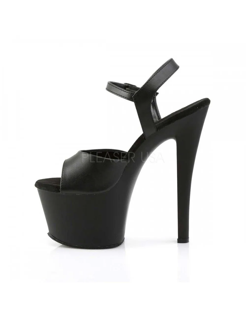 Pleaser USA Shoes Sandales Plateforme Noir Mat SKY 309 – Image 3