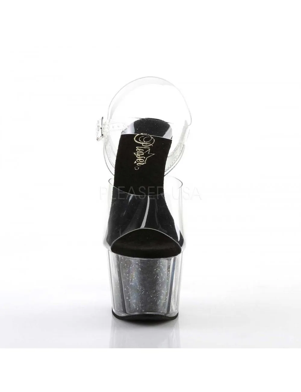 Pleaser USA Shoes Sandales Plateforme Pailleté Noir Sexy Pleaser – Image 2