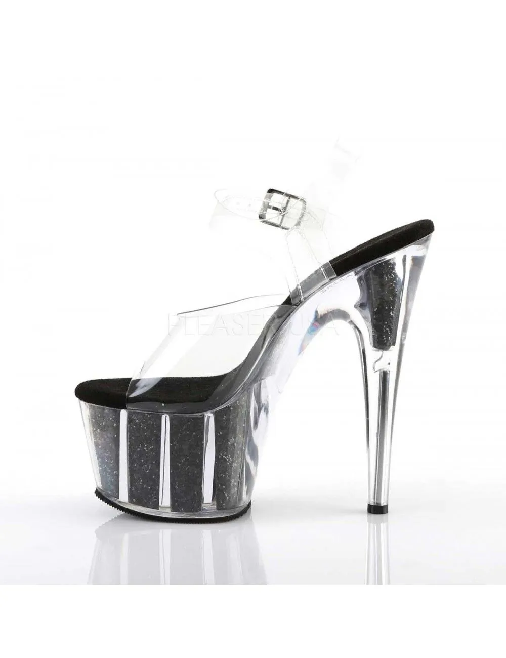 Pleaser USA Shoes Sandales Plateforme Pailleté Noir Sexy Pleaser – Image 3