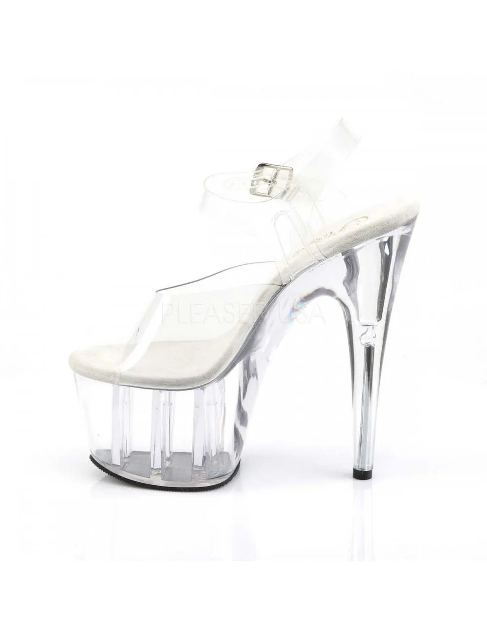 Pleaser USA Shoes Sandales Plateforme Transparente Adore Pleaser – Image 3
