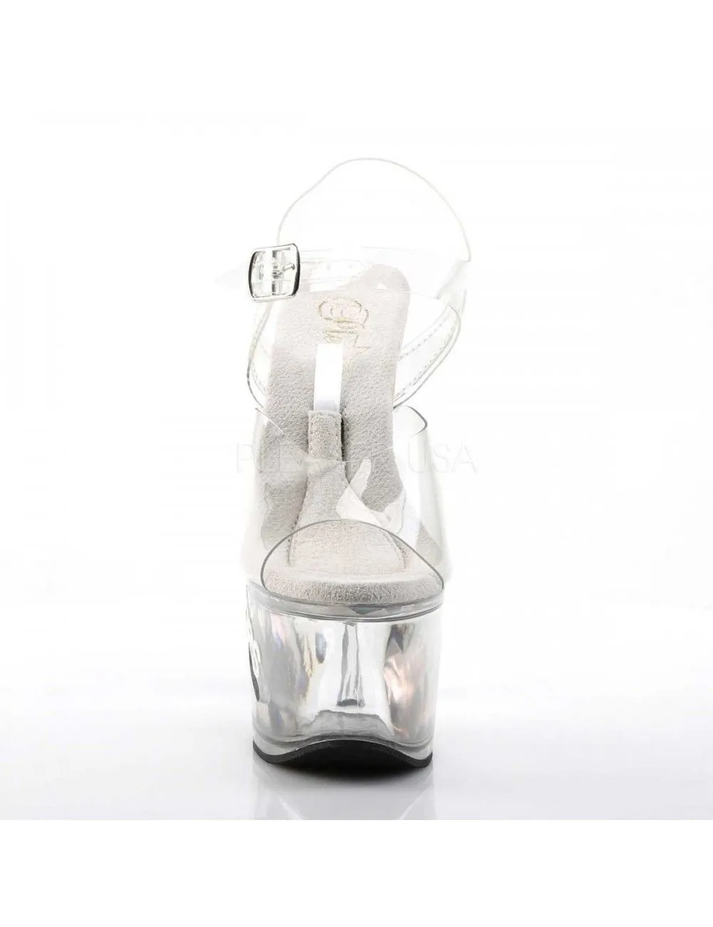 Pleaser USA Shoes Sandales Plateforme Transparente Spécial Tips Pleaser – Image 2