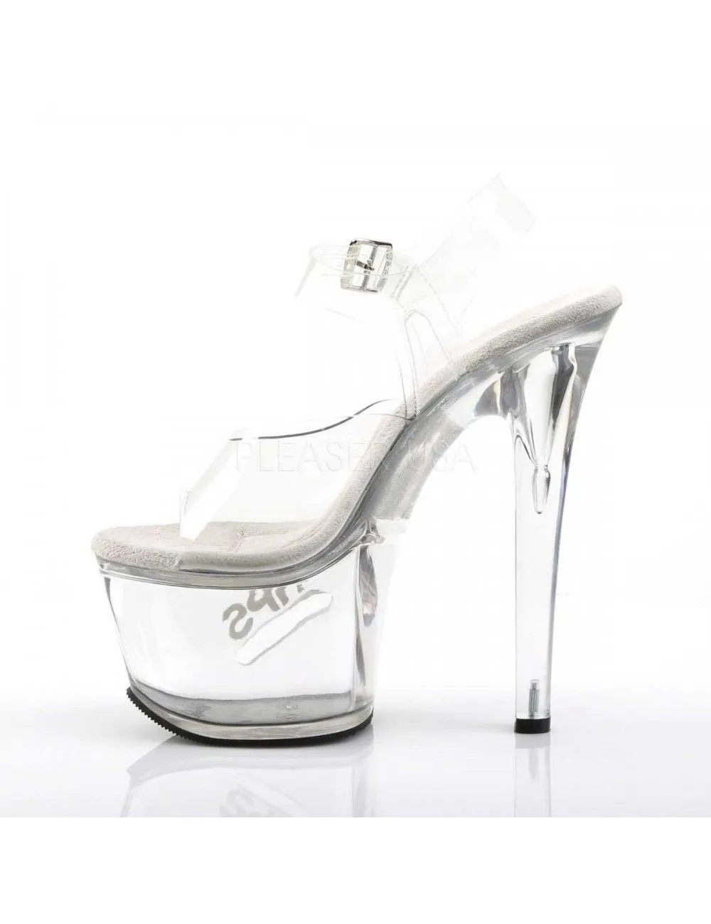 Pleaser USA Shoes Sandales Plateforme Transparente Spécial Tips Pleaser – Image 3