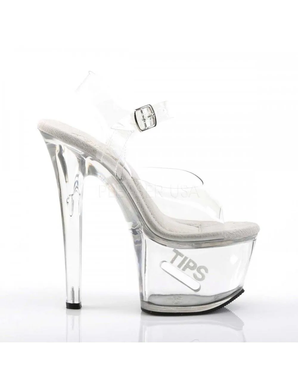 Pleaser USA Shoes Sandales Plateforme Transparente Spécial Tips Pleaser – Image 5