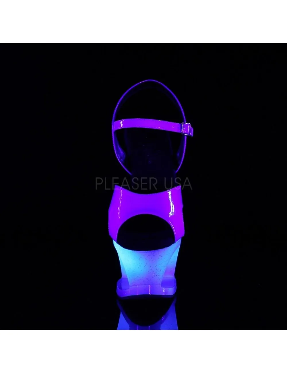 Pleaser USA Shoes Sandales Plateformes Bleu Sirène PLEASER – Image 2