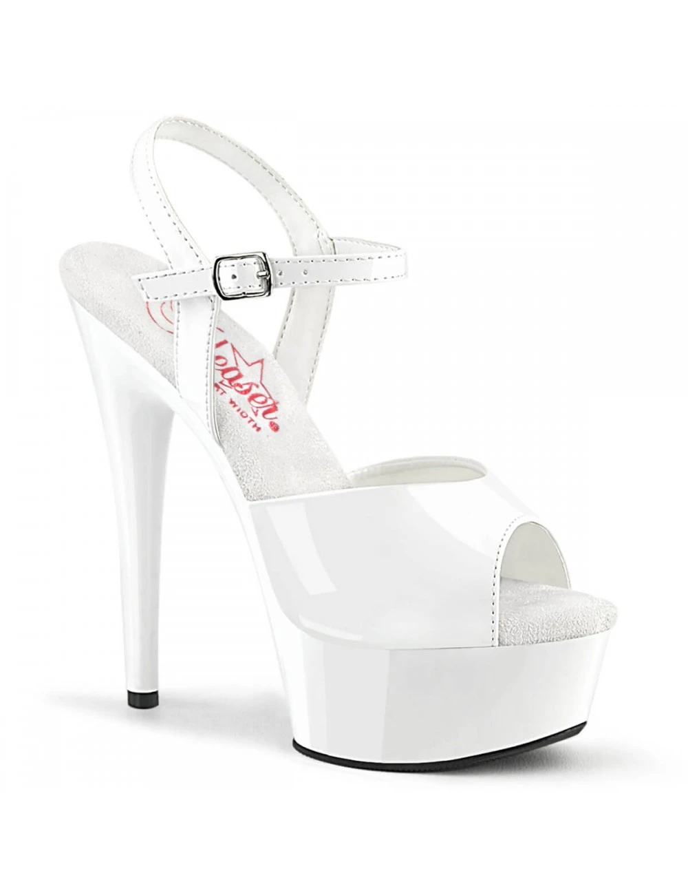 Pleaser USA Shoes Sandales Plateformes Excite 609 Blanc PLEASER