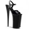 Pleaser USA Shoes Sandales Plateformes Extrêmes Fetish Noir Vernis Pleaser