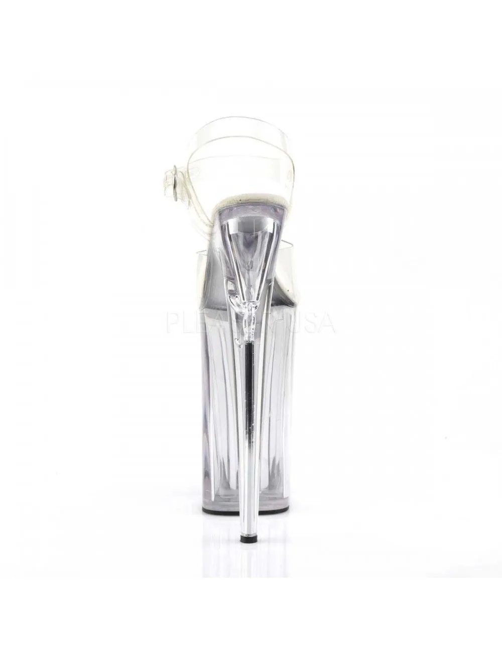 Pleaser USA Shoes Sandales Plateformes Extrêmes Fetish Transparent Pleaser – Image 4