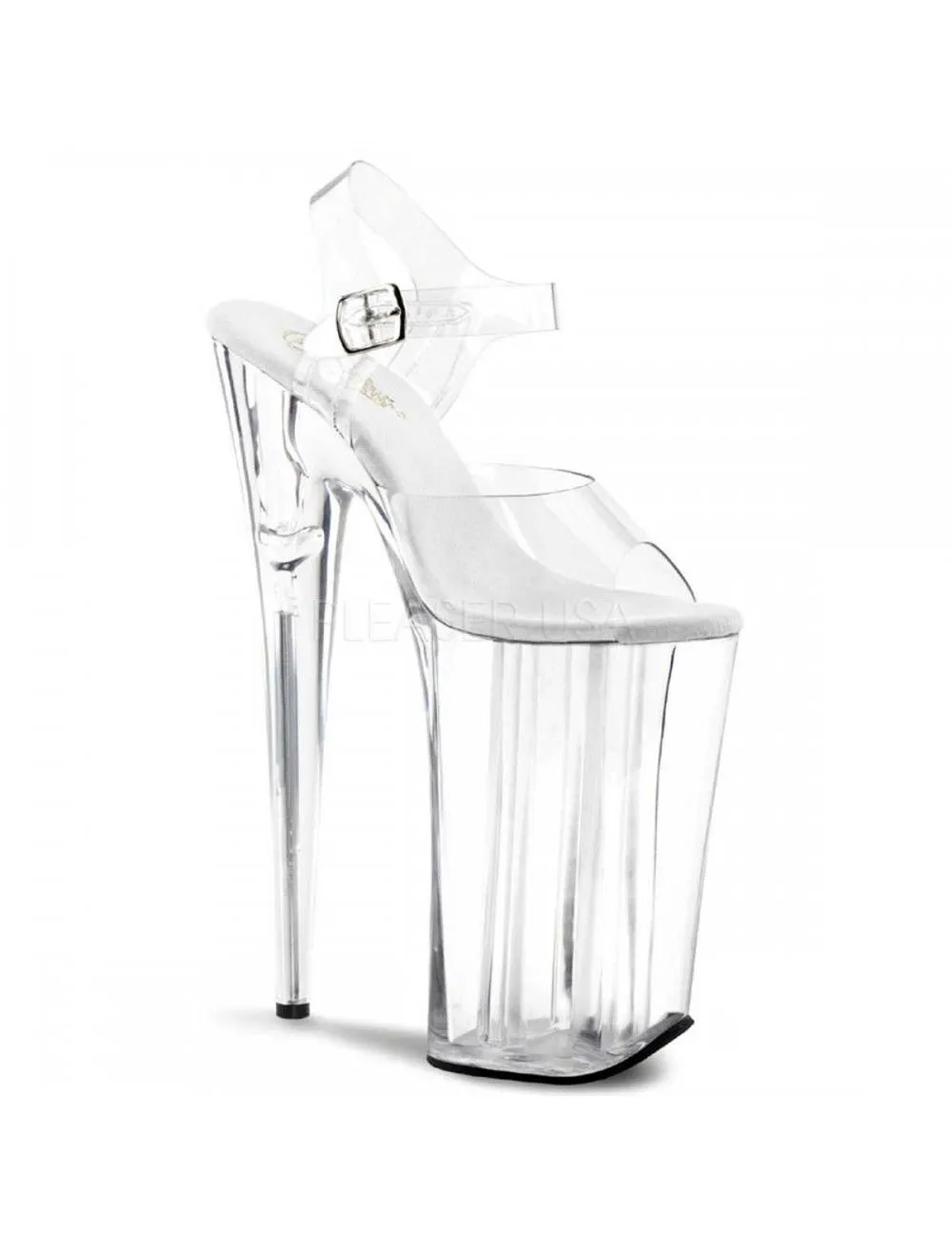 Pleaser USA Shoes Sandales Plateformes ExtrĂŞmes Fetish Transparent Pleaser