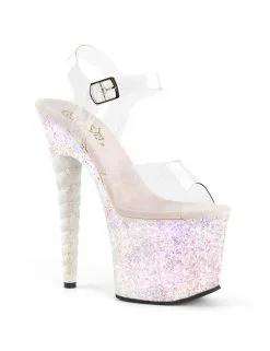 Pleaser USA Shoes Sandales Plateformes Haut Talon Unicorn Opale Pleaser