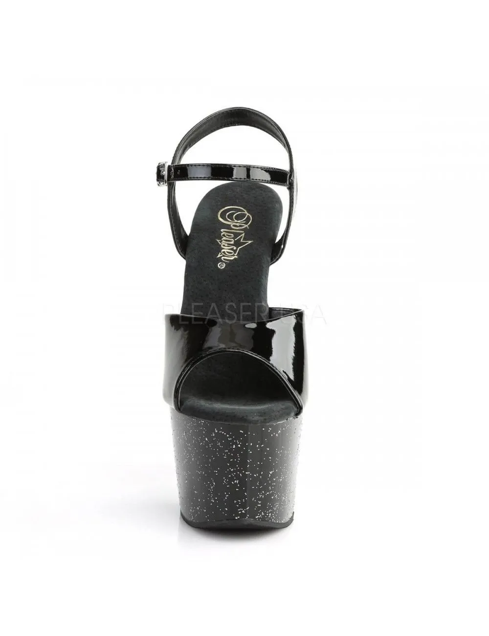 Pleaser USA Shoes Sandales Plateformes Noir Et Paillètes PLEASER – Image 2