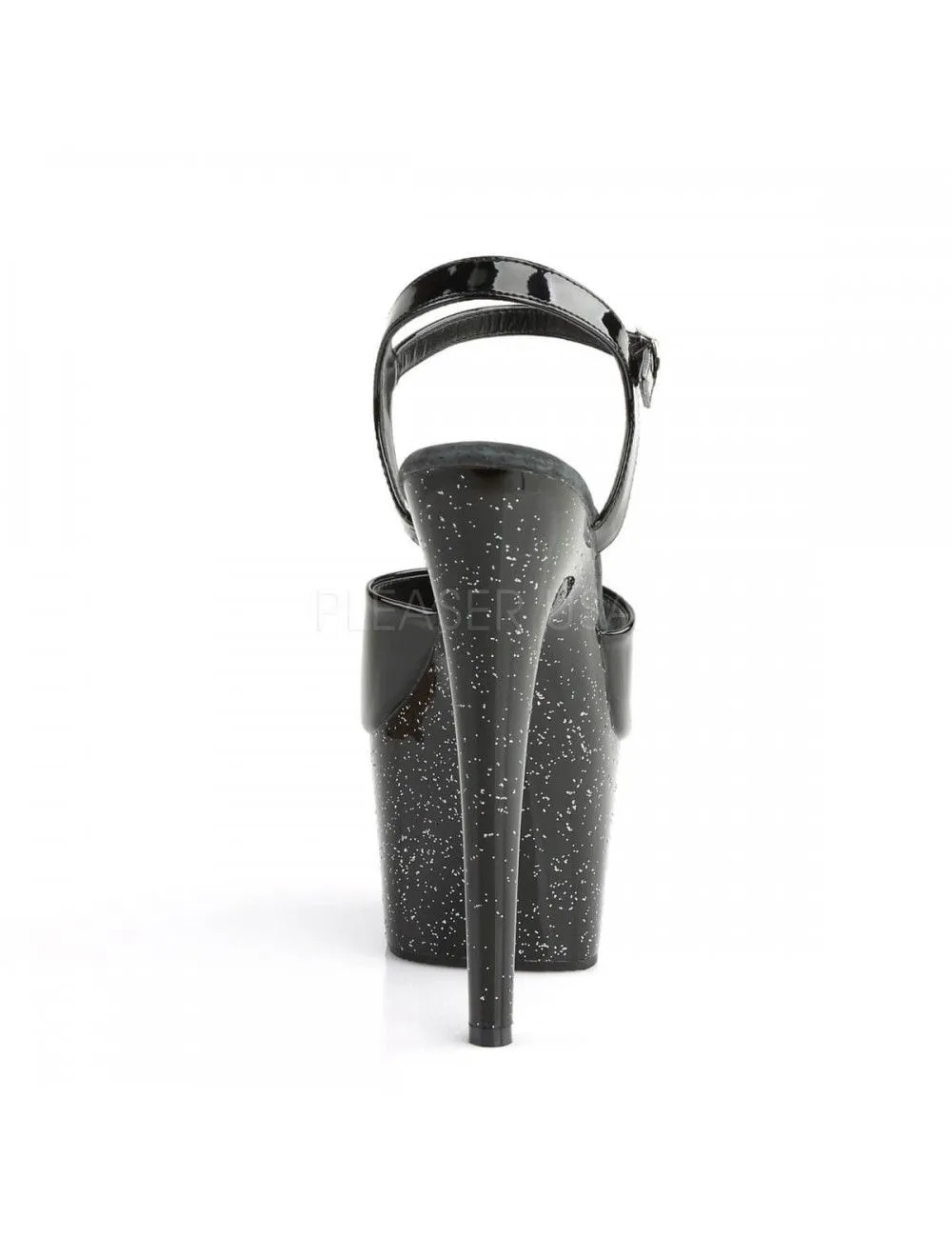 Pleaser USA Shoes Sandales Plateformes Noir Et Paillètes PLEASER – Image 4