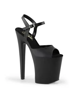 Pleaser USA Shoes Sandales Plateformes Noir Mat Xtrem 809