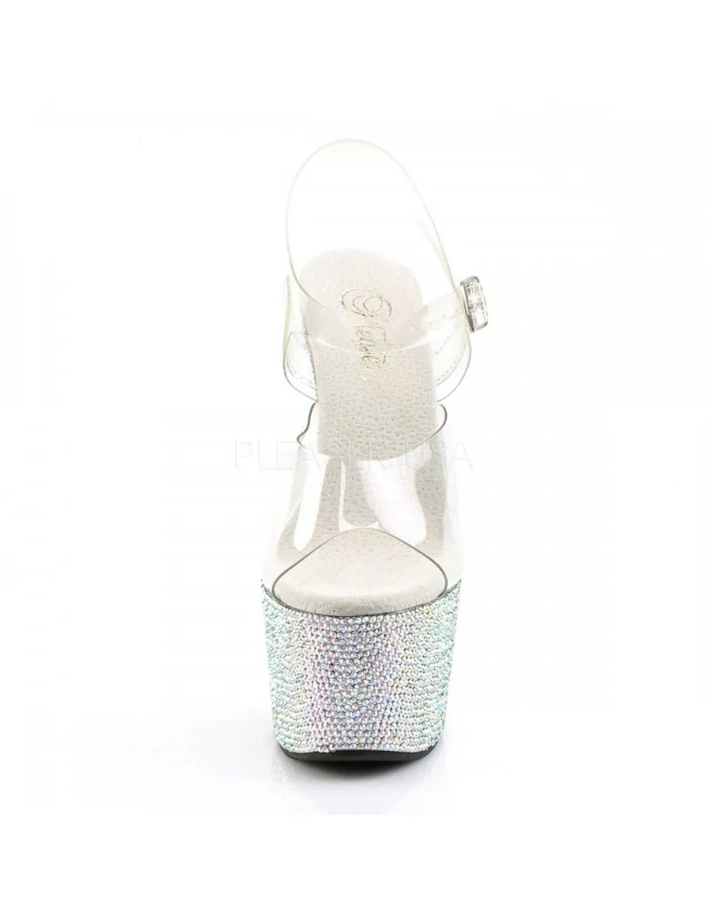 Pleaser USA Shoes Sandales Plateformes Strass Bejeweled PLEASER – Image 2