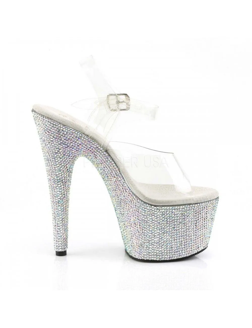 Pleaser USA Shoes Sandales Plateformes Strass Bejeweled PLEASER – Image 5