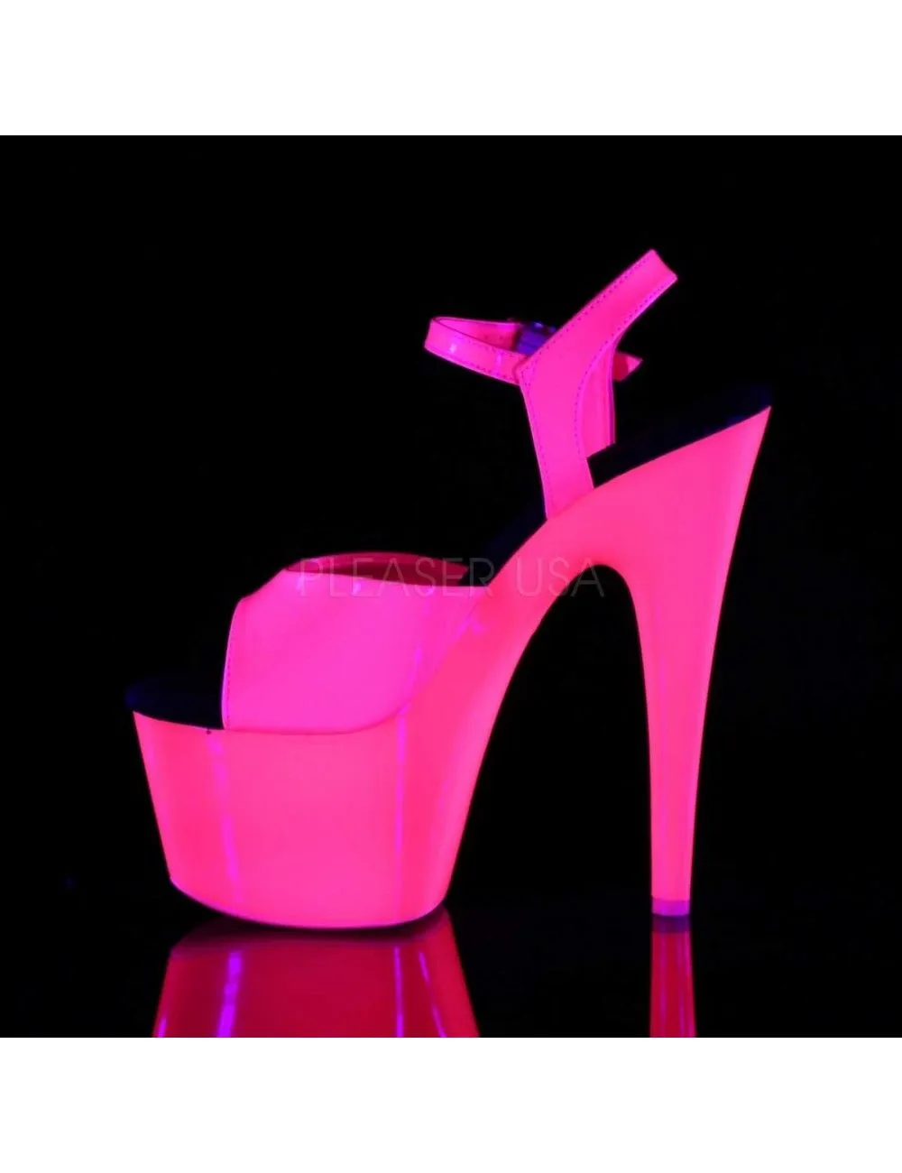 Pleaser USA Shoes Sandales Plateformes Uv Rose Pleaser – Image 3