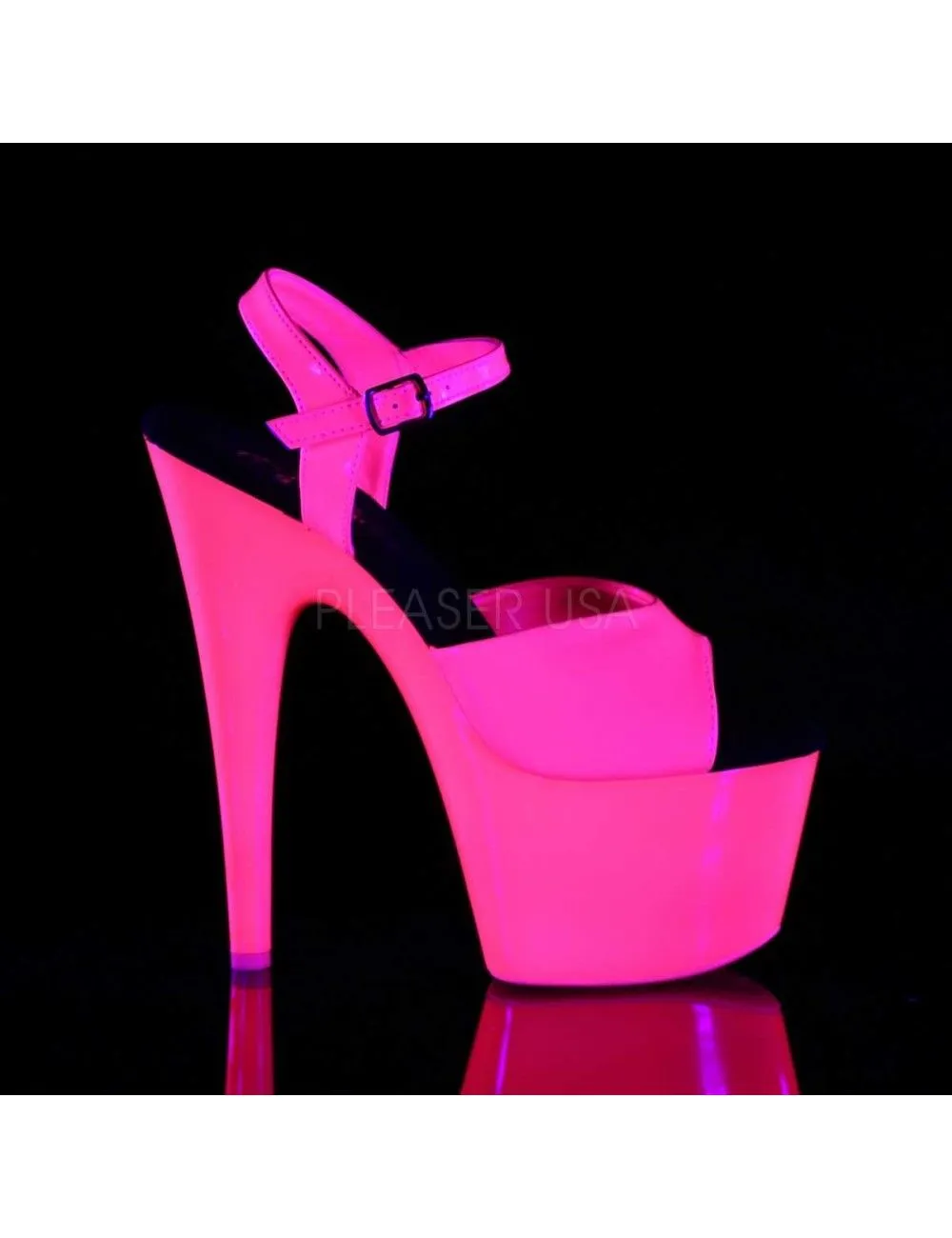 Pleaser USA Shoes Sandales Plateformes Uv Rose Pleaser – Image 5