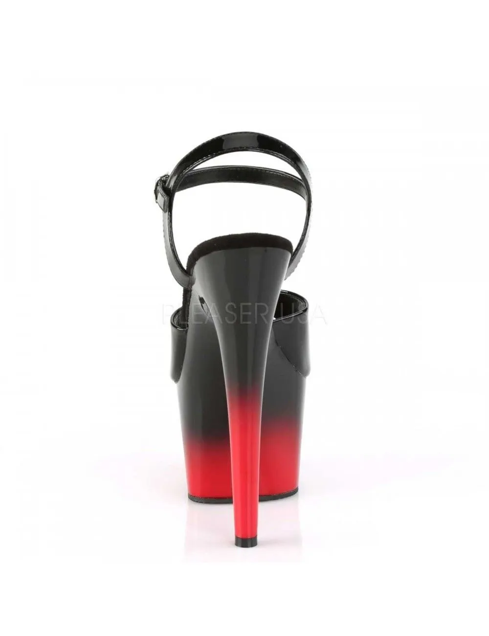 Pleaser USA Shoes Sandales Talons Vertigineux Fusion Noir Rouge PLEASER – Image 4