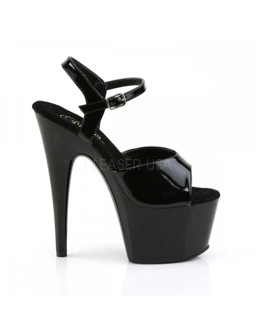 Pleaser USA Shoes Sandales Talons Vertigineux Noir Brillant PLEASER – Image 5