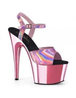 Pleaser USA Shoes Sandales Talons Vertigineux Rose Hologramme PLEASER