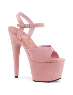 Pleaser USA Shoes Sandales Talons Vertigineux Suédine Rose PLEASER