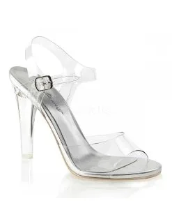 Pleaser USA Shoes Sandales Transparentes Argentée PLEASER
