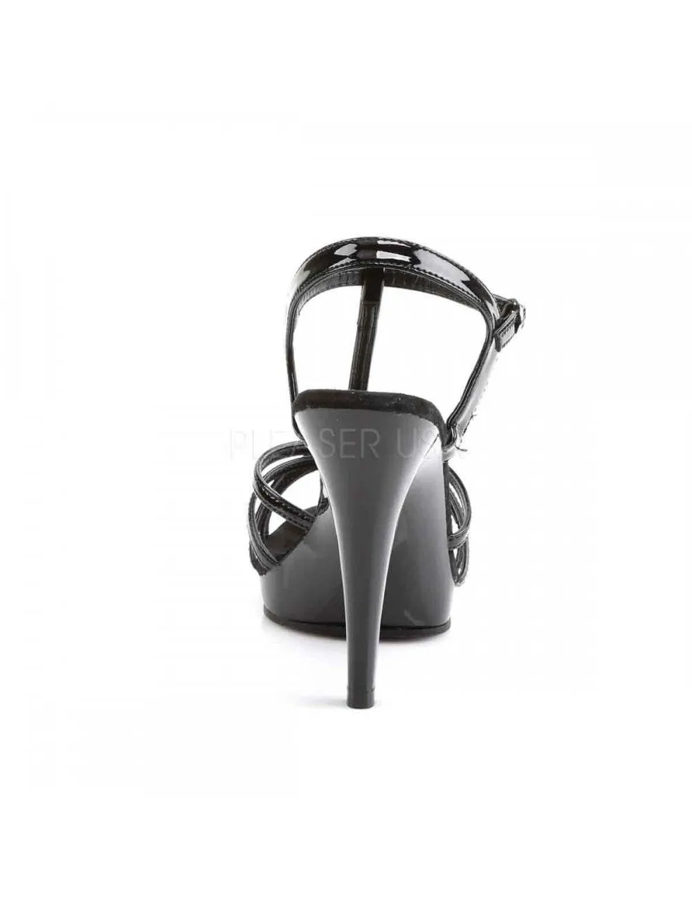 Pleaser USA Shoes Sandales Vernis Noir Talons Hauts PLEASER – Image 5