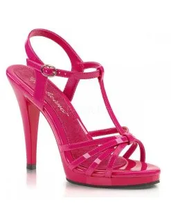 Pleaser USA Shoes Sandales Vernis Rose Talons Hauts PLEASER