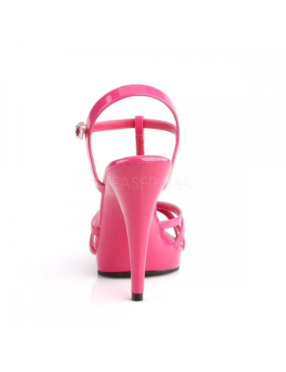 Pleaser USA Shoes Sandales Vernis Rose Talons Hauts PLEASER – Image 4