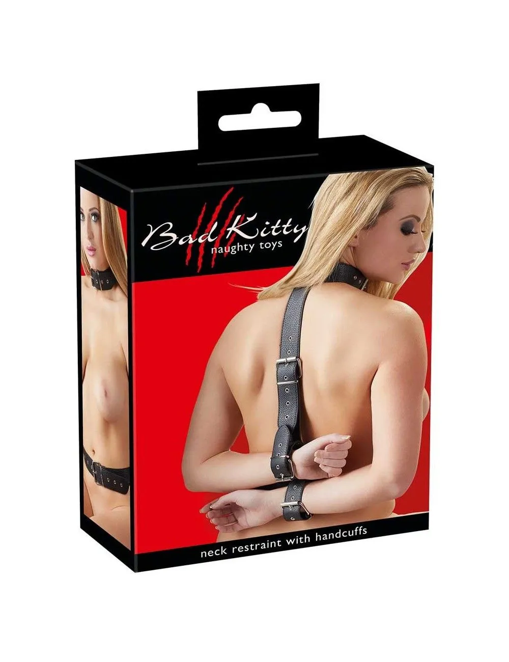 Sangle D'Attache Bondage Cou Et Poignet Bad Kitty – Image 3