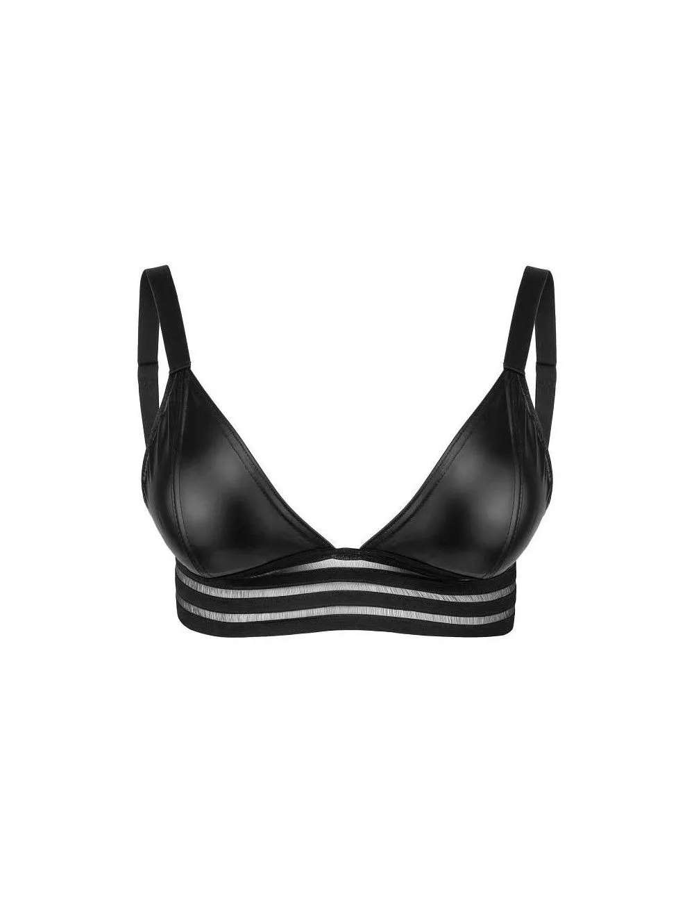 Soutien-Gorge Wetlook Bande Elastique Noir Handmade – Image 4