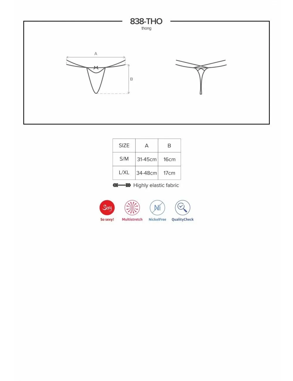 Obsessive Lingerie String Double Lanières Passion Rouge OBSESSIVE – Image 11