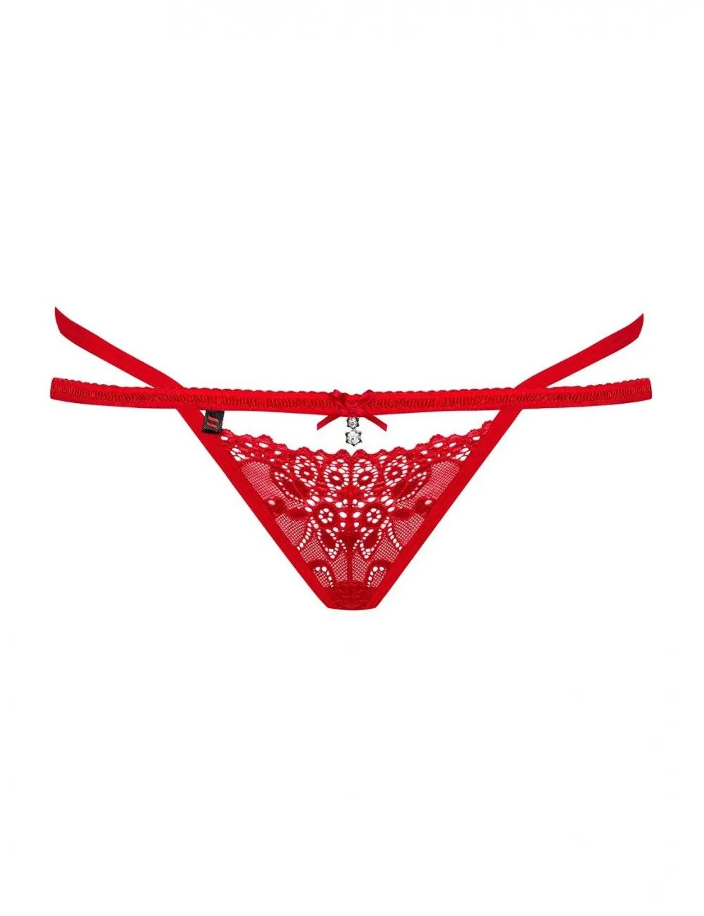 Obsessive Lingerie String Double Lanières Passion Rouge OBSESSIVE – Image 9