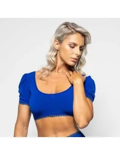 Top Court Lila Lycra Bleu PATRICE CATANZARO