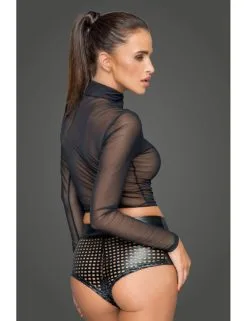 Top Noir Transparent Noir Handmade