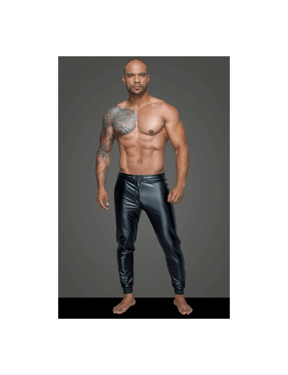 Tregging Power Wetlook Noir Handmade